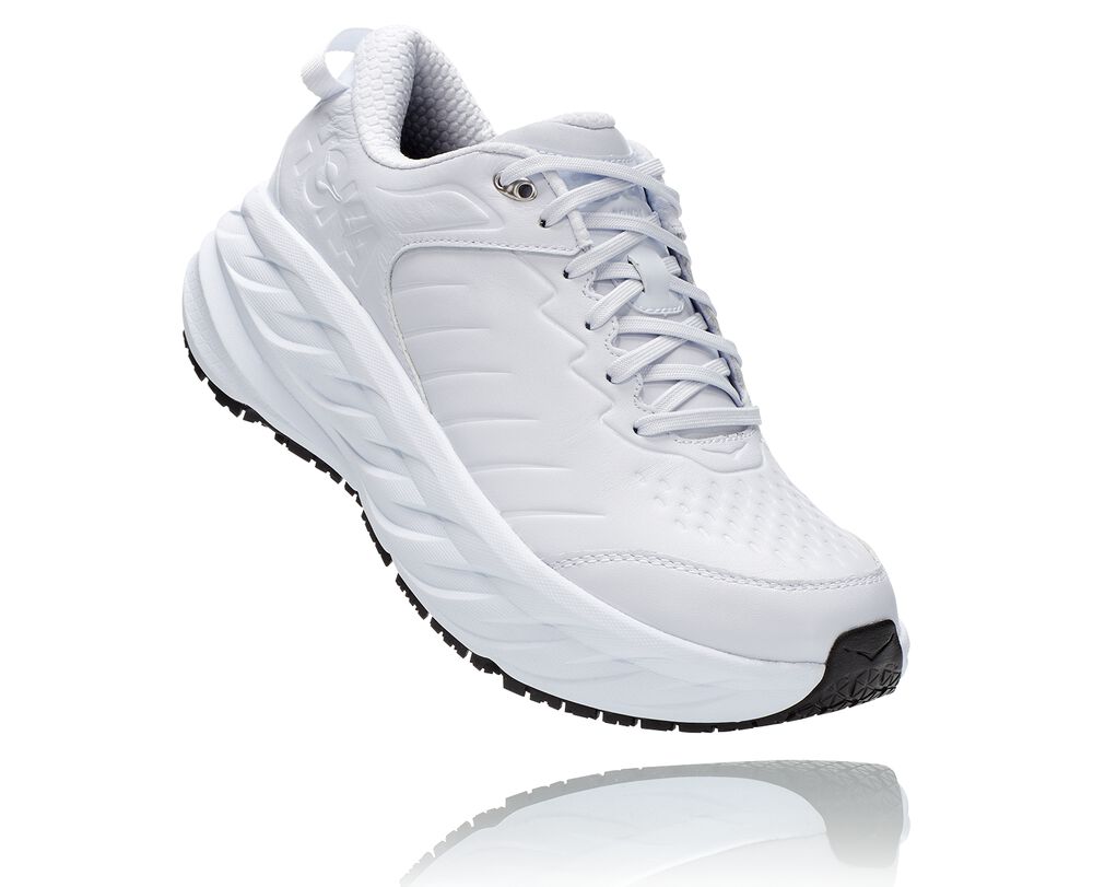 Hoka One One Bondi Sr Ortopediska Skor Herr Vita - SE-4619852